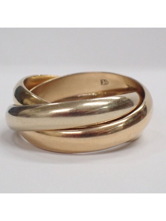 Cartier Jewelry - Cartier Trinity Classic MM Ring 750 Gold Silver Pink